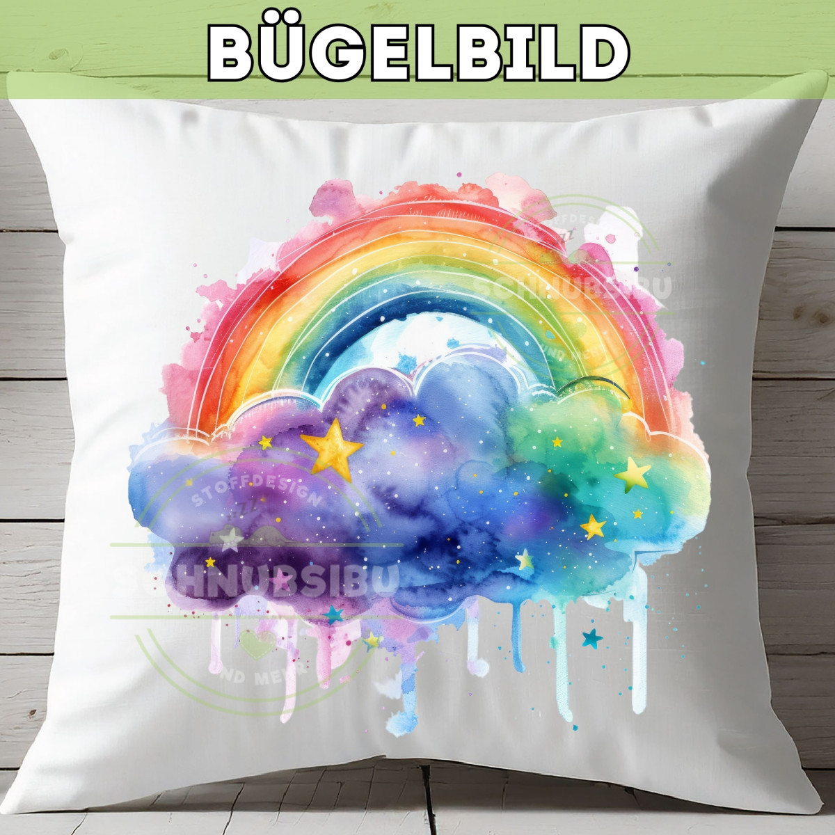 Bügelbild Regenbogen